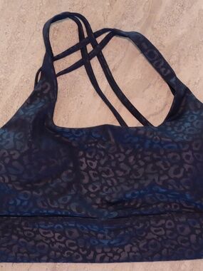 Constantly Varied Gear Navy Leopard Longline Bra XXXL